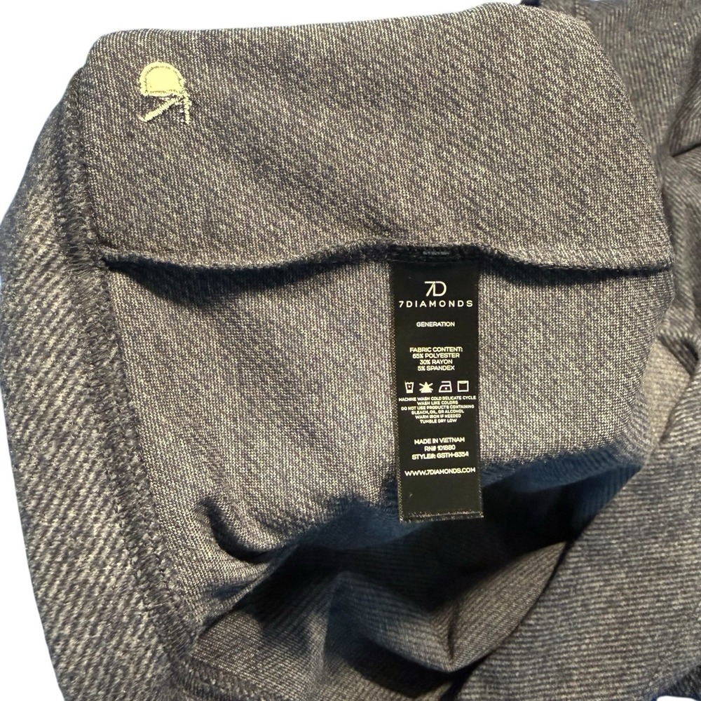 7 Diamonds NWT Generation Twill Knit Hoodie - Mens Medium - Picture 7 of 8